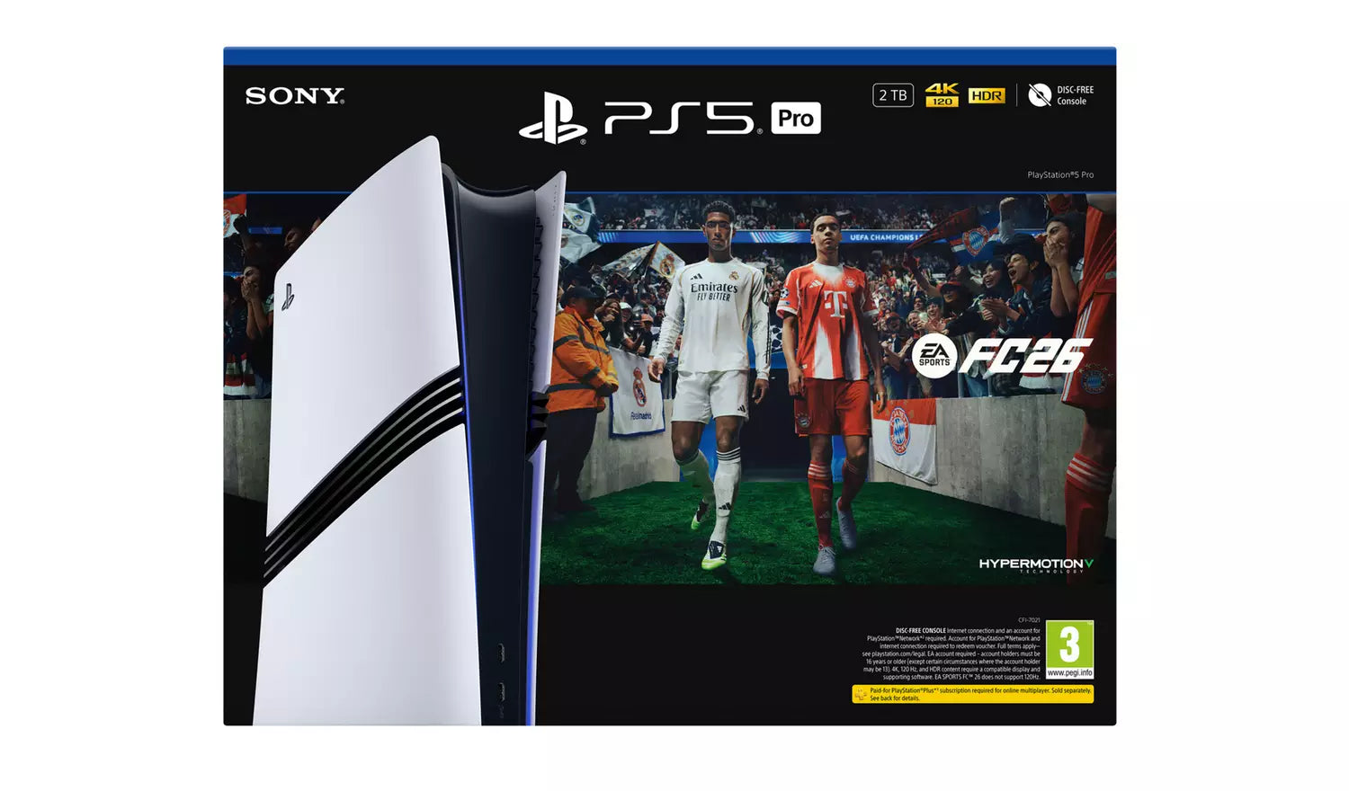 PS5 Pro 2TB EA Sports FC 26 Bundle, Packung mit Konsole