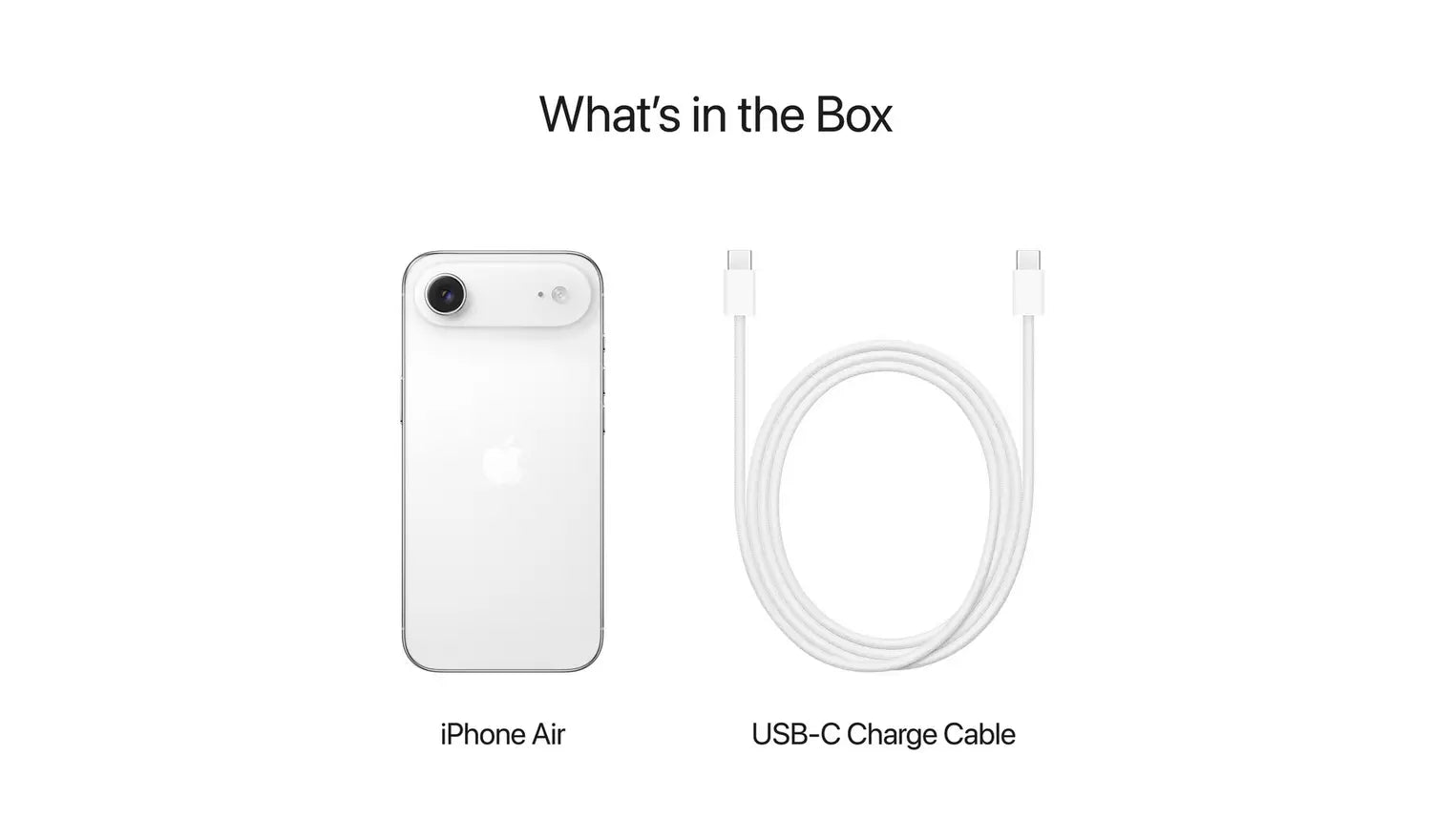 iPhone Air and USB-C charge cable included, two-item set