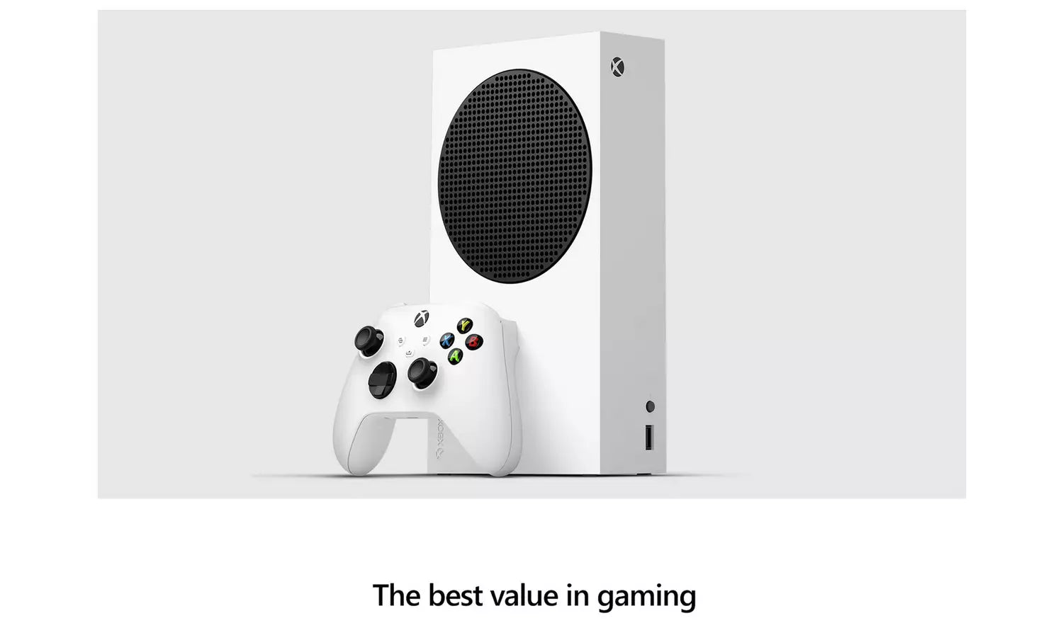 Xbox Series S 1TB Konsole, weiß – Ansicht von vorn