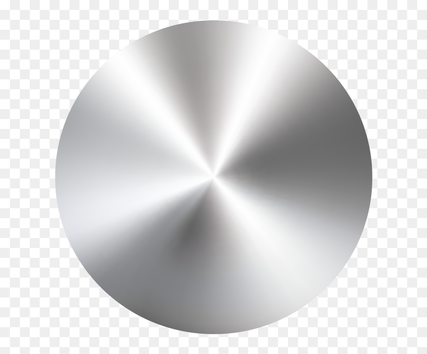 Silver metallic circular finish swatch