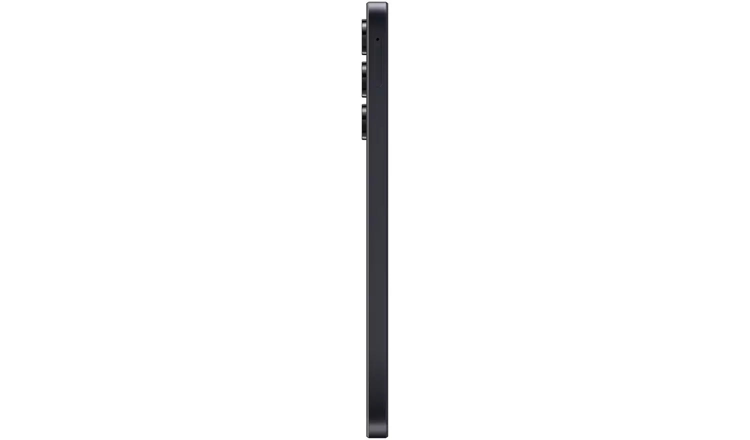 Galaxy A16 4G blue-black side view, buttons and slim frame