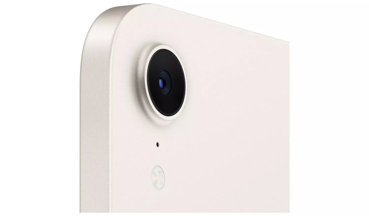 iPad mini rear close-up with single camera lens and microphone area