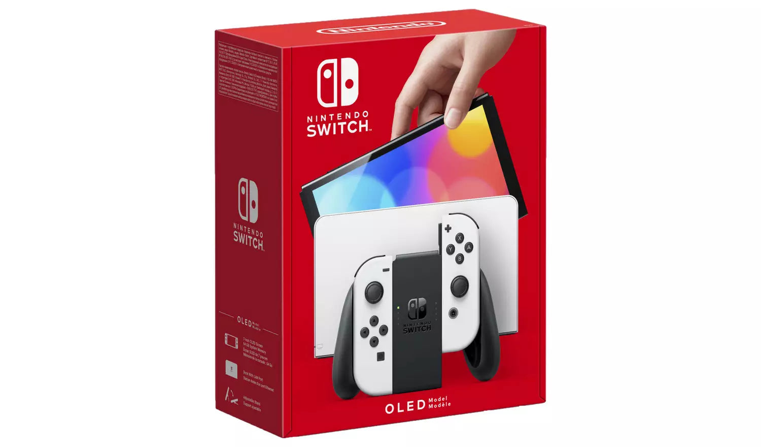 Nintendo Switch OLED-Konsole, weißes Modell in der Originalverpackung