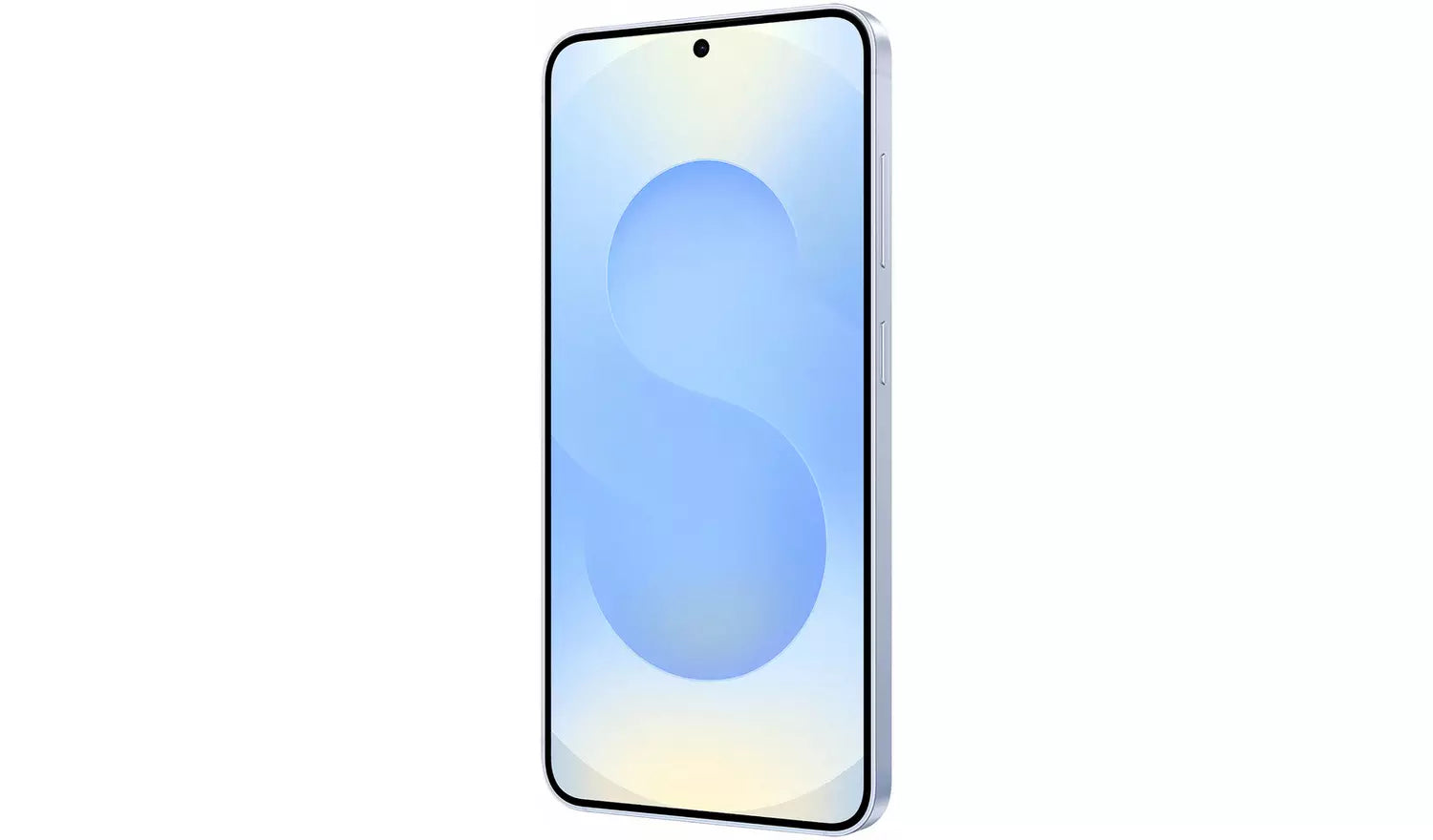 Galaxy S25 5G Smartphone in Blau, Vorderseite mit Display