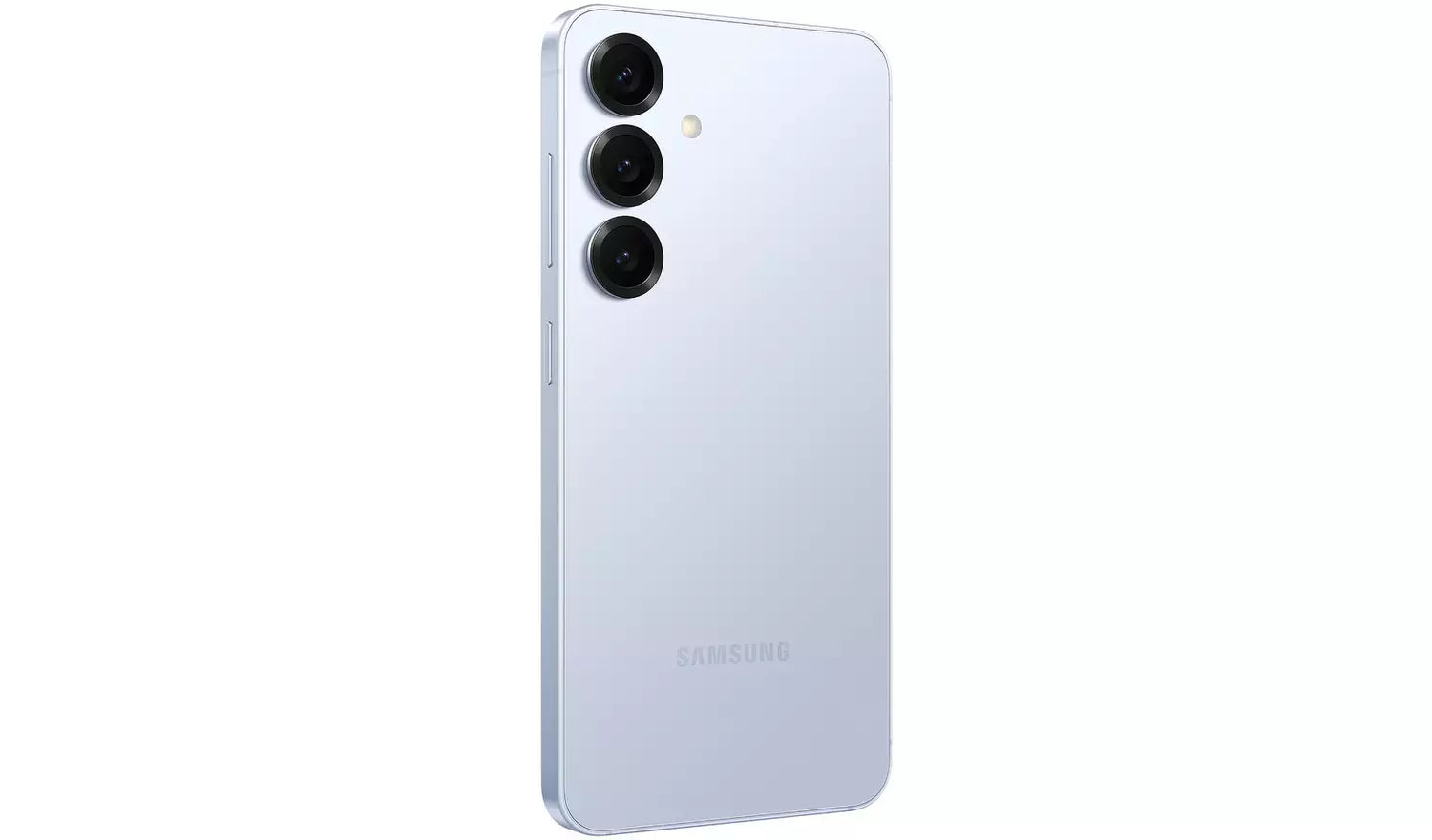 Galaxy S25 5G Smartphone in Blau, Rückseite mit Dreifachkamera