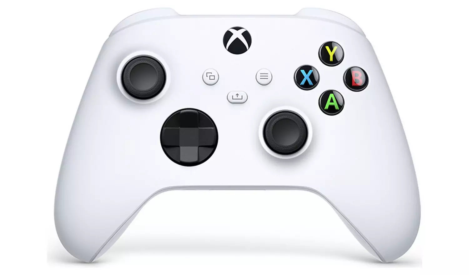 Xbox Series S 512GB controller, white wireless gamepad with A/B/X/Y buttons