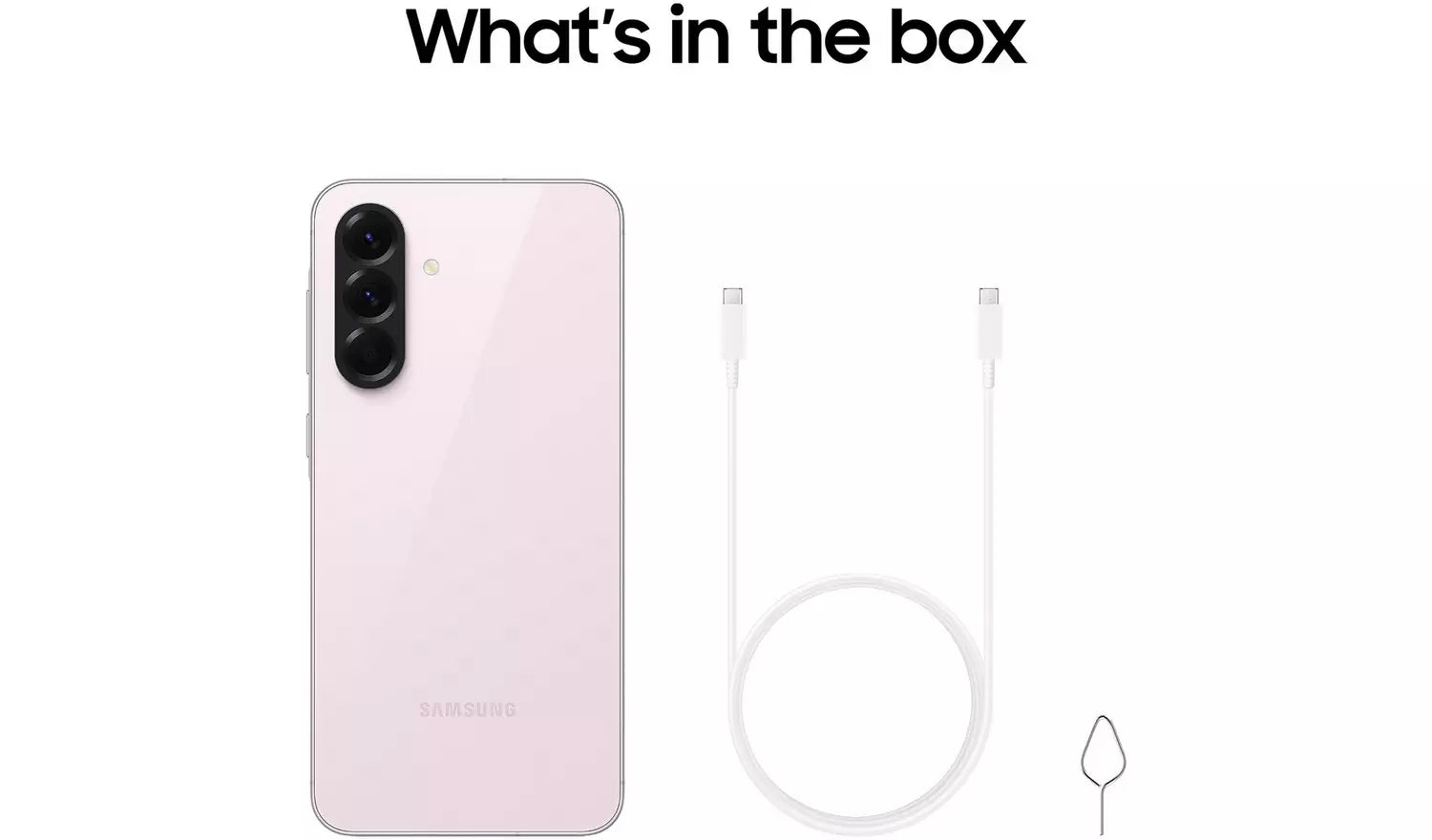 Light pink smartphone back with charging cable and SIM ejector