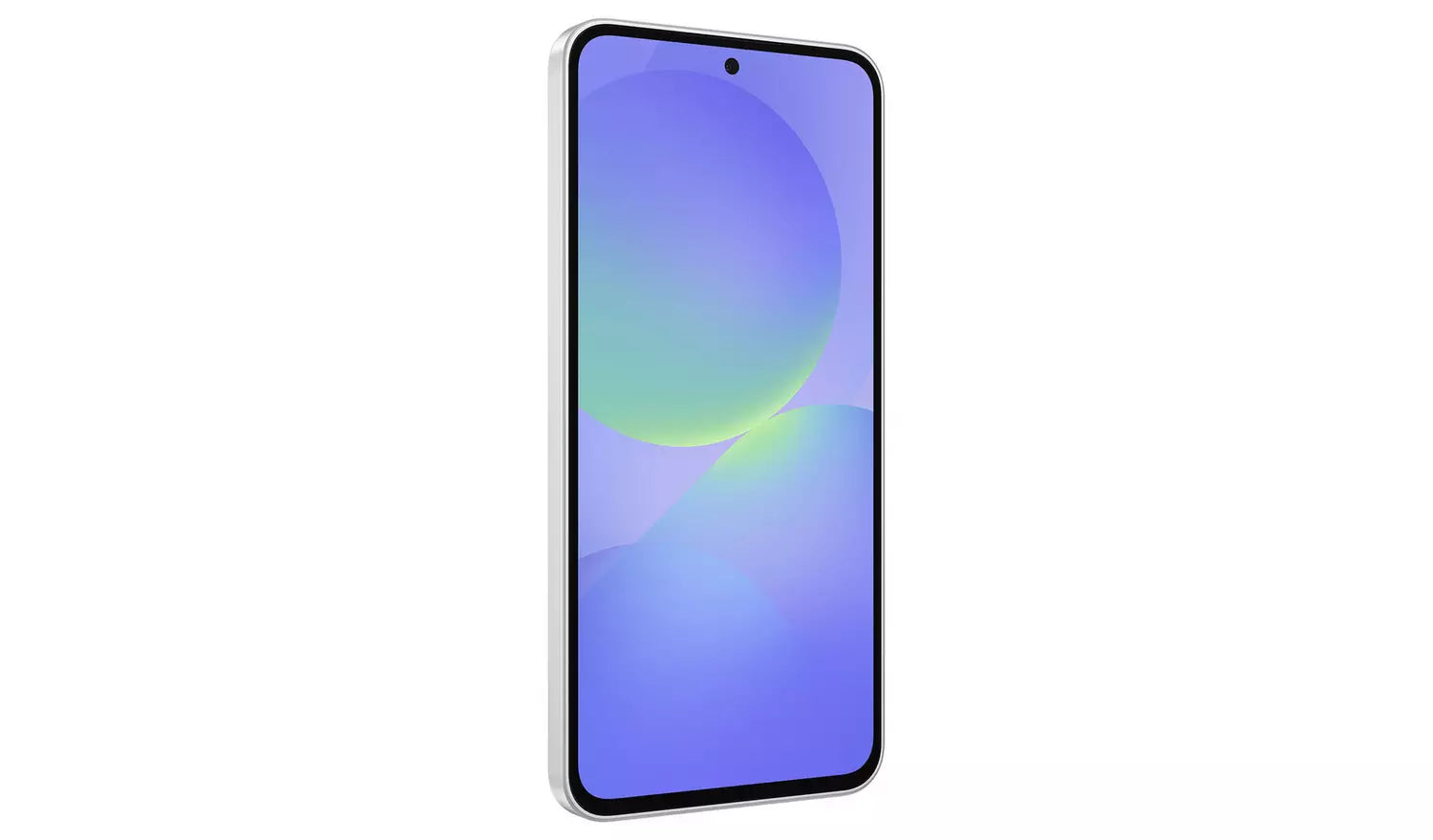 Galaxy A36 5G smartphone front view, curved screen edges visible