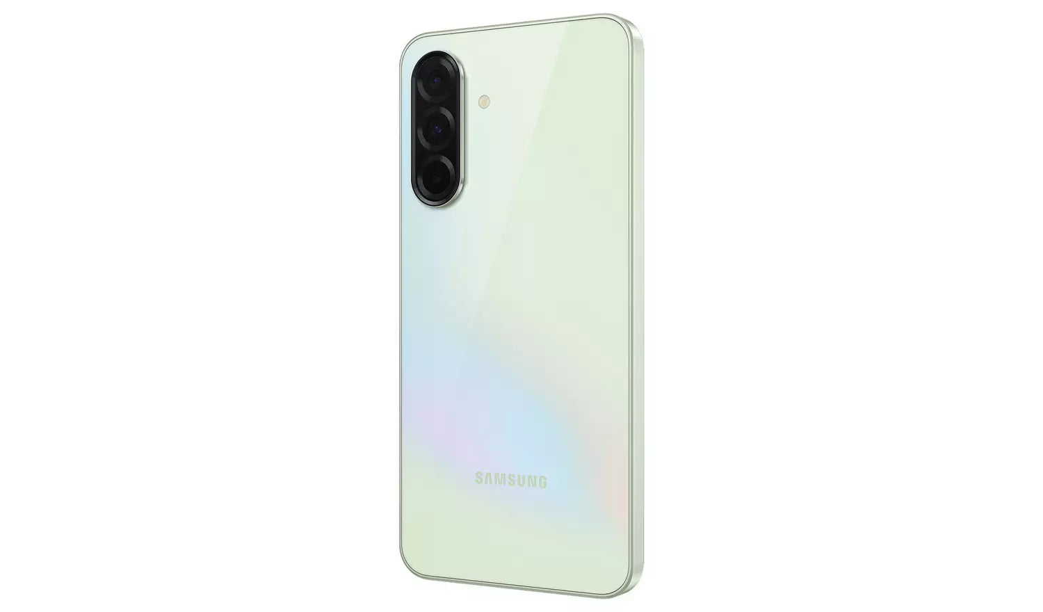 Galaxy A36 5G back in light mint with dual camera and minimal branding