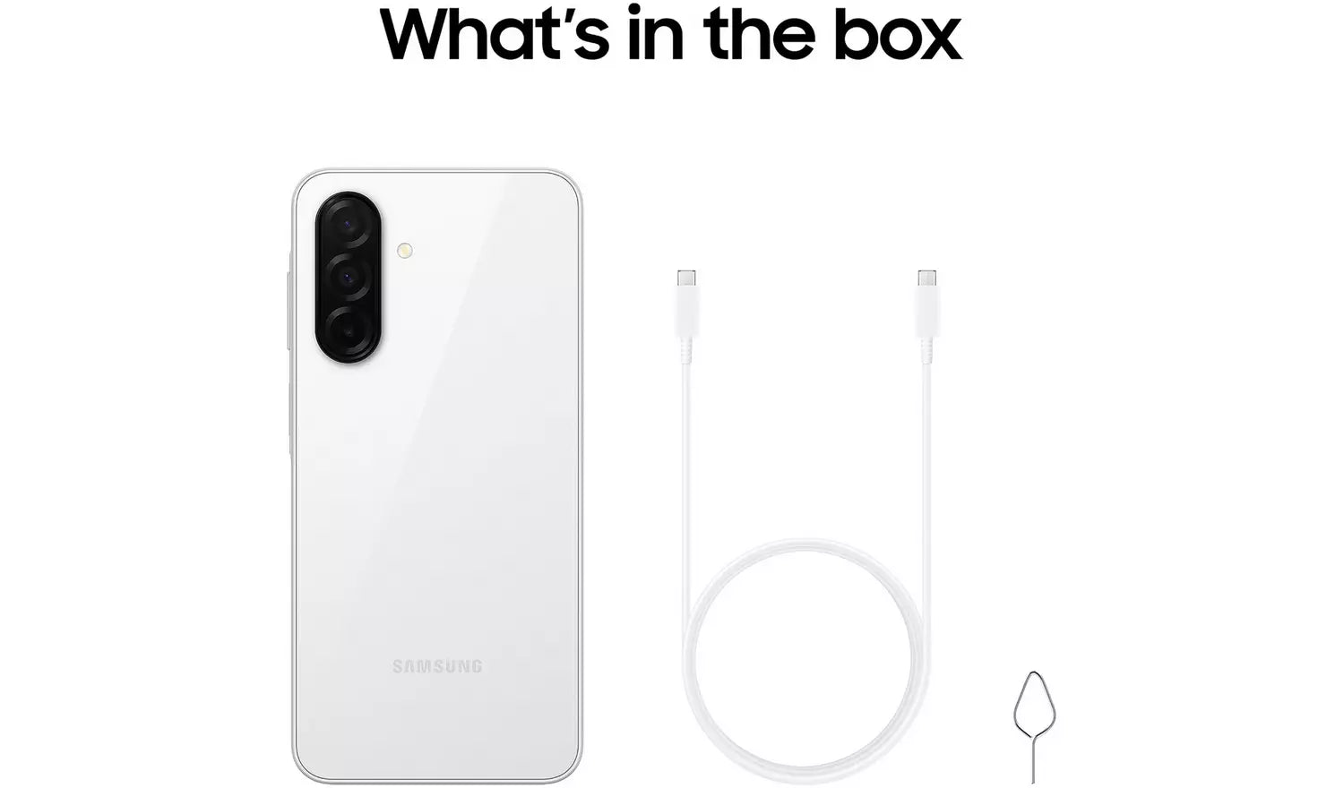 White phone back with charging cable and accessories
