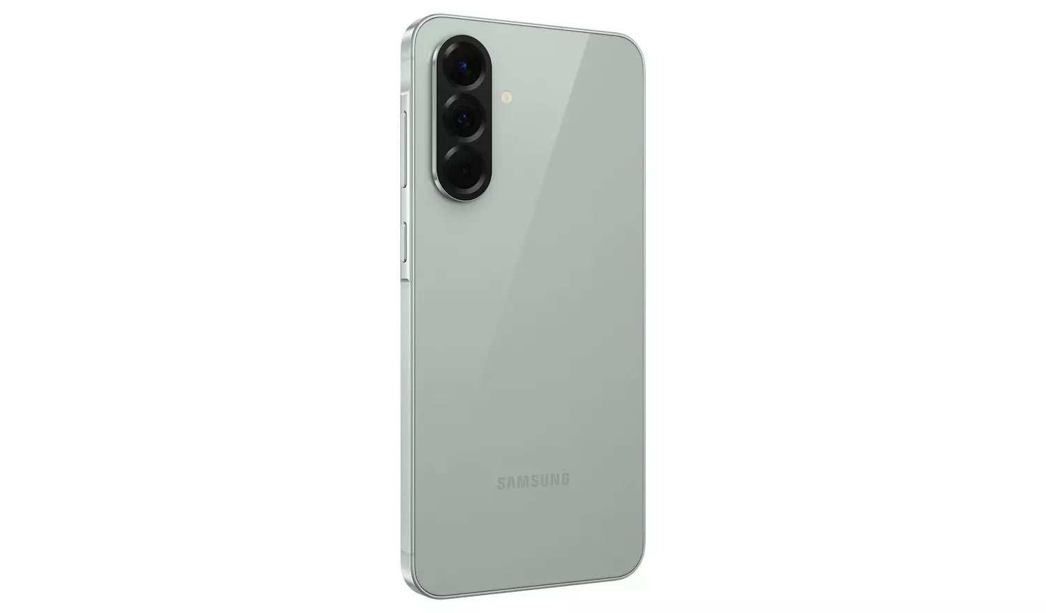 Light grey smartphone back with dual-lens camera