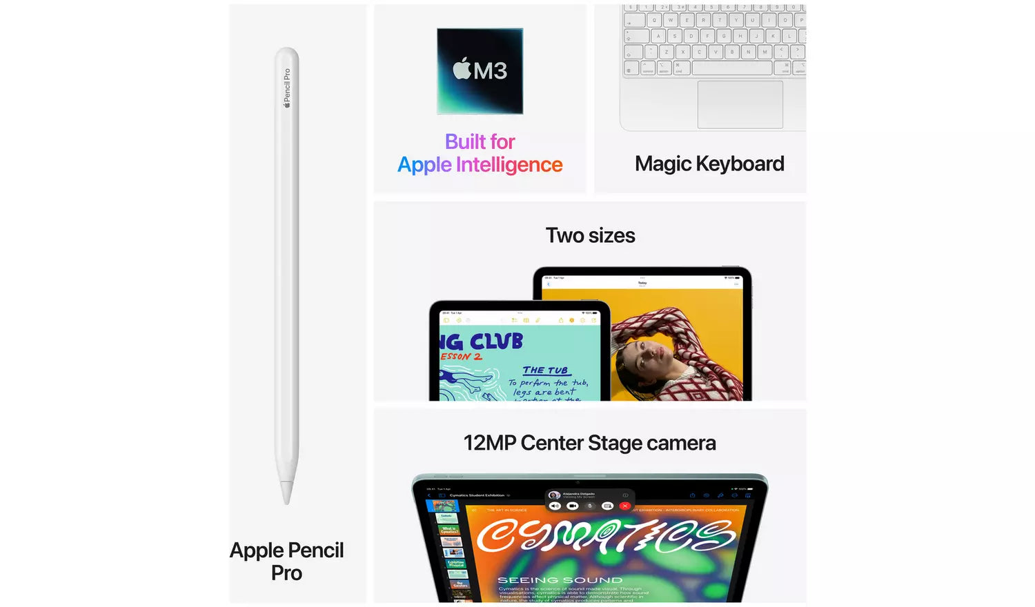 iPad Air and Apple Pencil Pro shown together with tablet screen