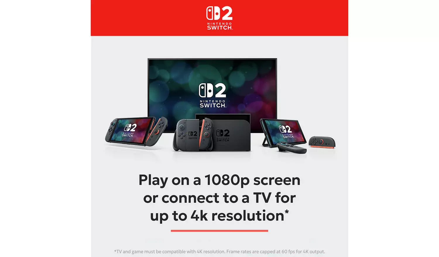 Switch 2 Black Set: Handheld, Dock und Joy-Con-Controller in TV-Ansicht