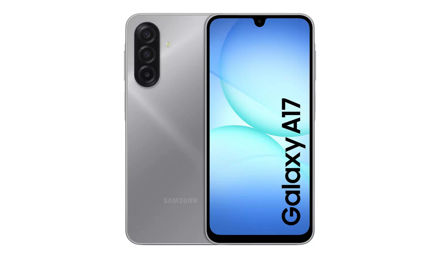 Samsung Galaxy A17 4G Smartphone blau, Vorderseite mit Display