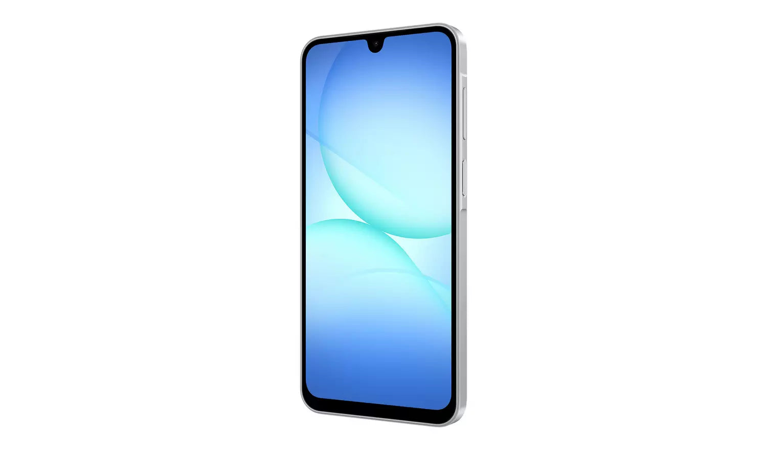 Galaxy A17 4G Smartphone blau, Frontansicht mit Rahmen