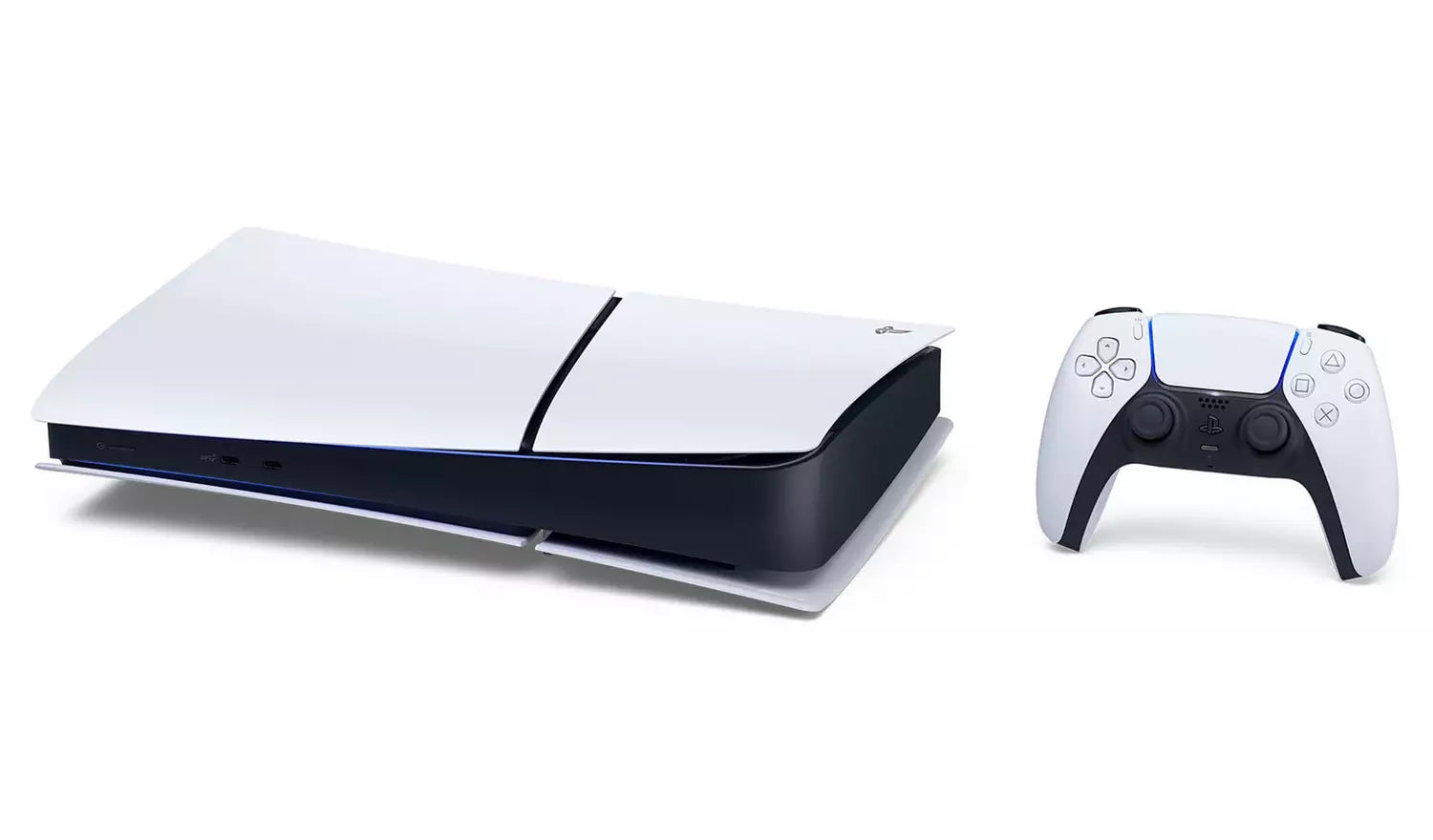 PlayStation 5 Digital Edition Slim 825GB console with DualSense controller