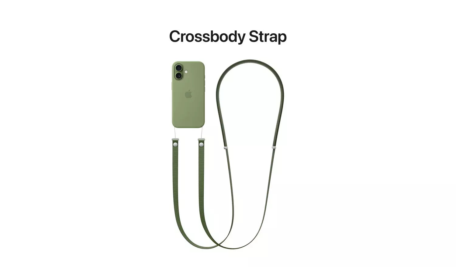 Crossbody strap accessory with phone back attached