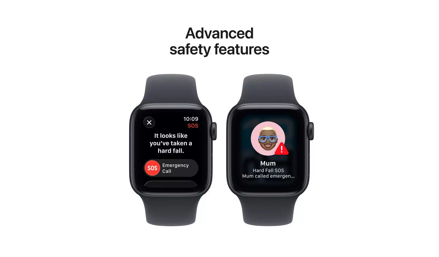 Midnight Sport Band smartwatch with alert-style screens on the display