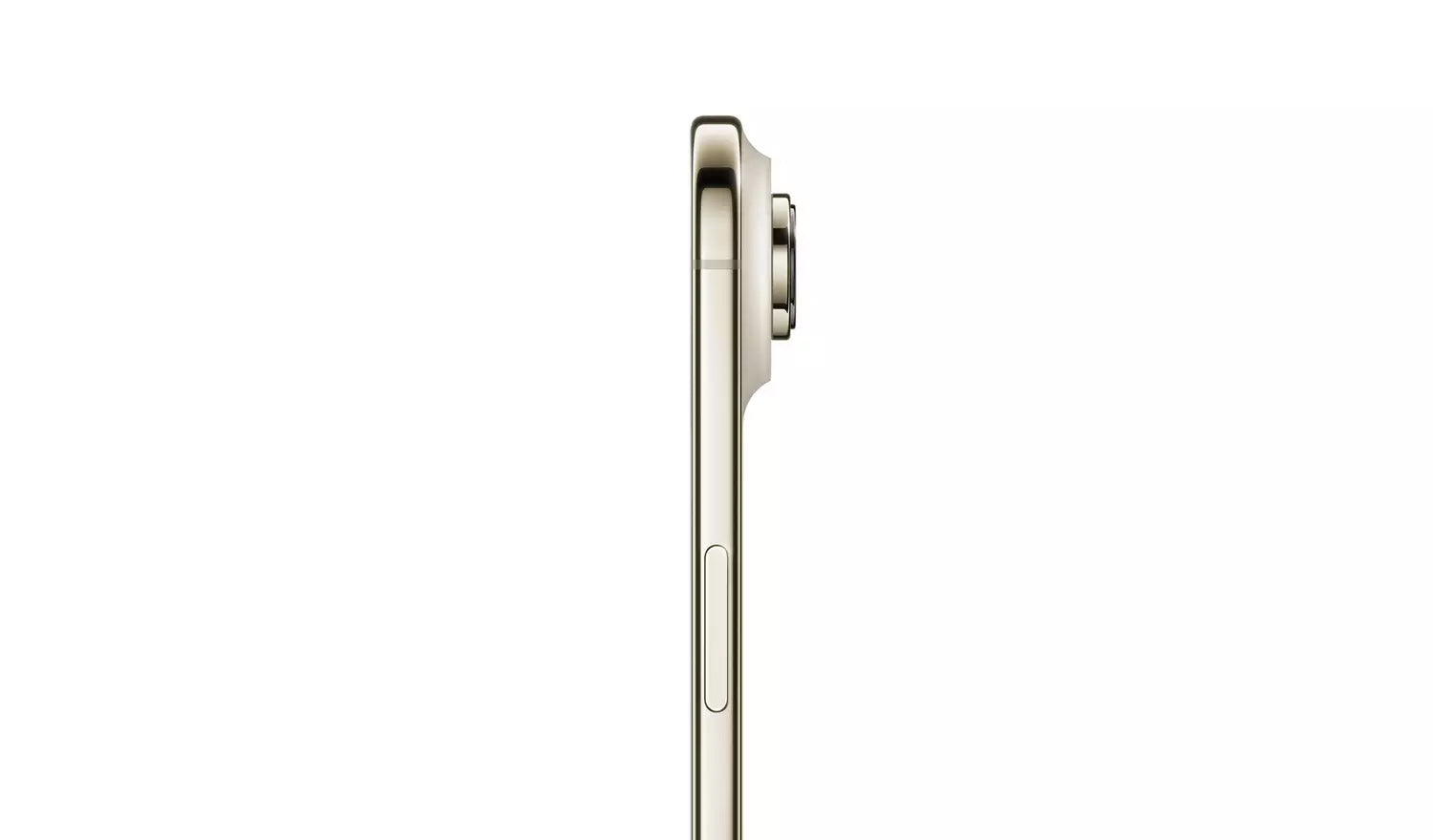 White smartphone side view with buttons visible