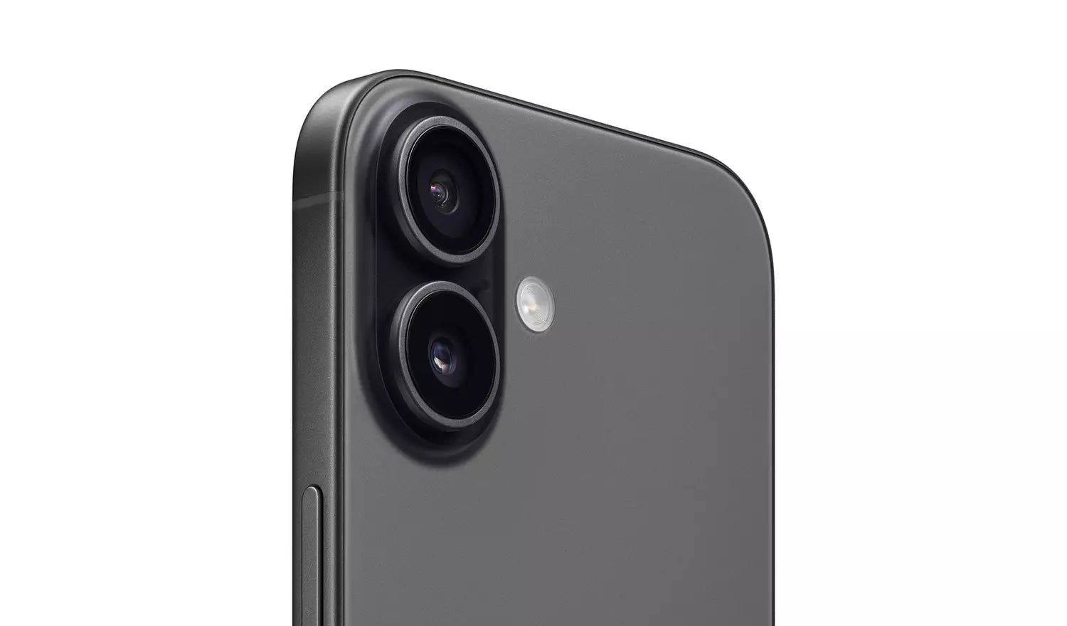 iPhone 17 5G (Mist Blue) Rückseite mit Dual-Kamera-Modul und LED-Blitz