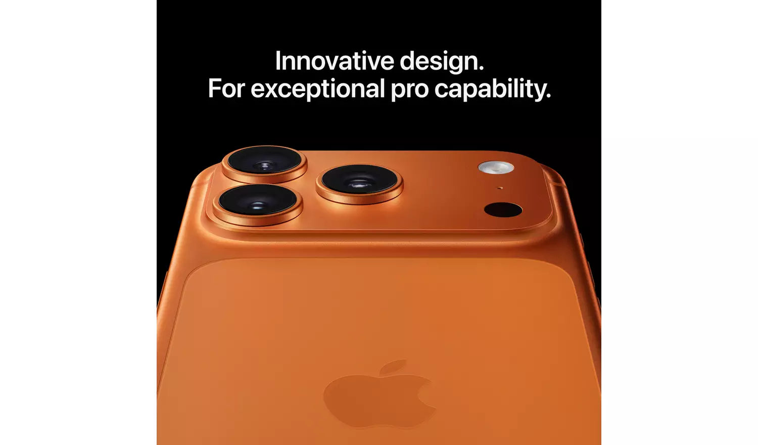 iPhone 17 Pro Max Rückseite mit Dreifachkamera und Apple-Logo