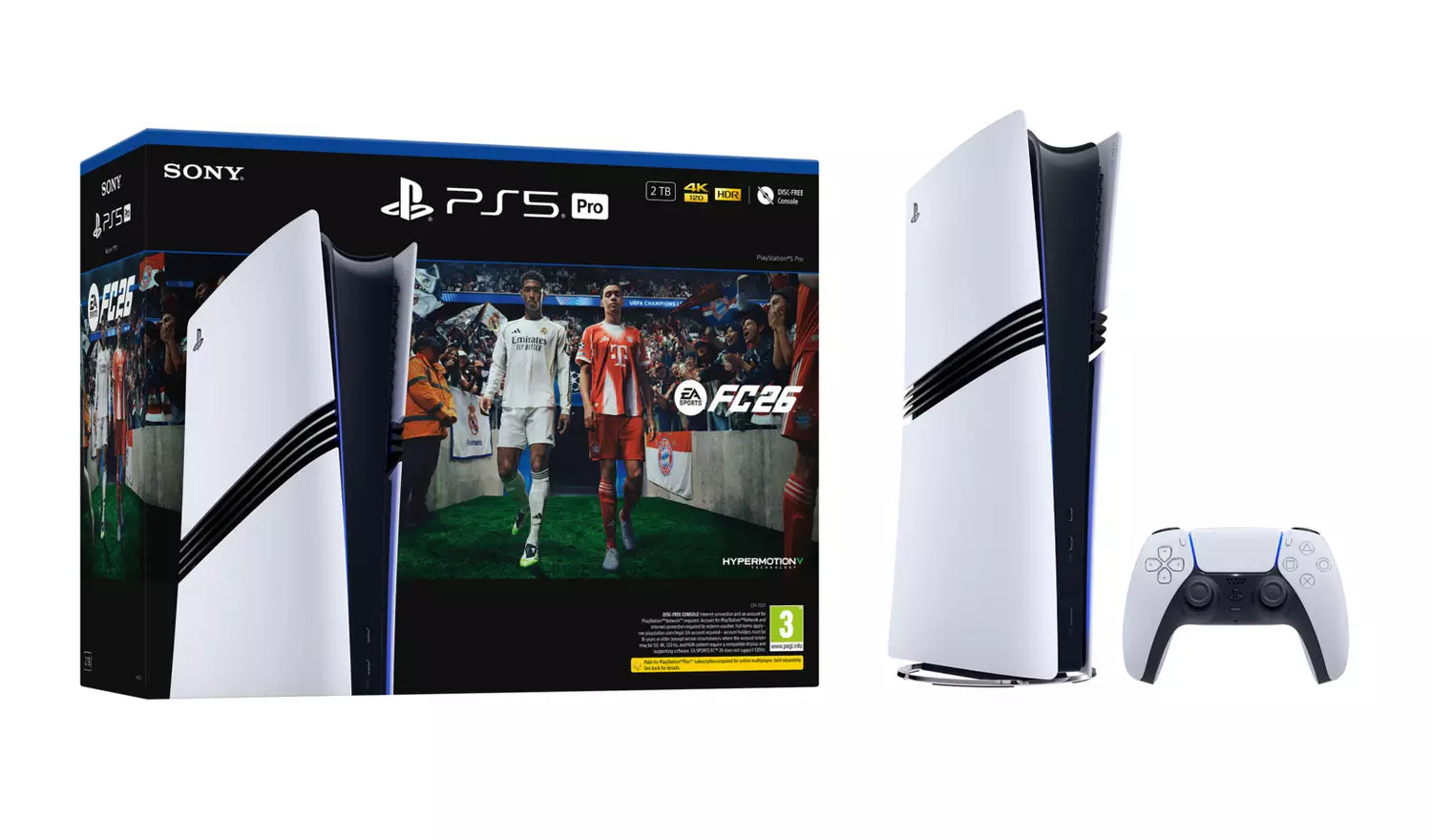PS5 Pro 2TB Konsole mit Controller, EA Sports FC 26 Bundle