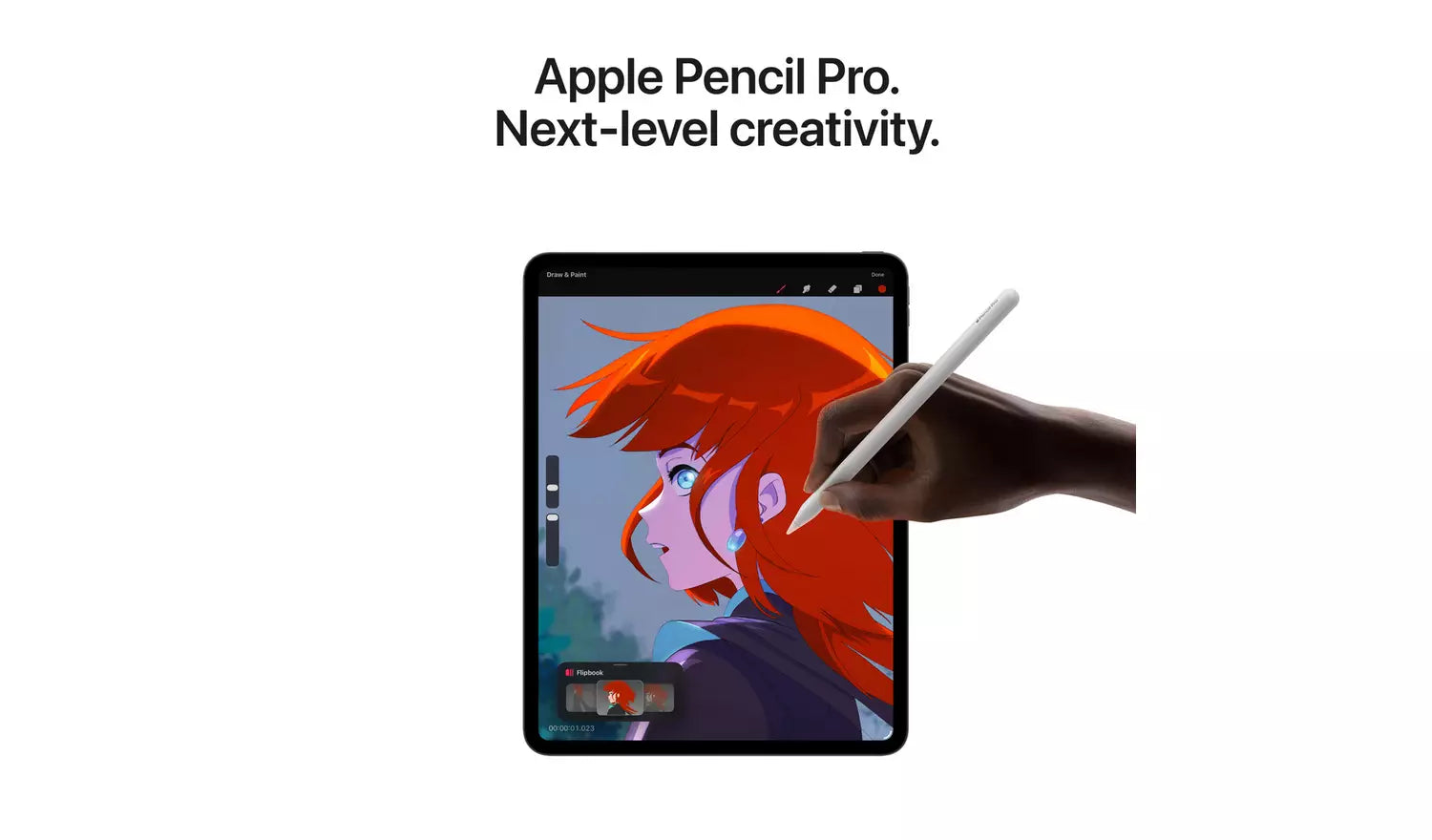 iPad Pro 11-Zoll mit Stift am Bildschirm für Zeichnen und Notizen