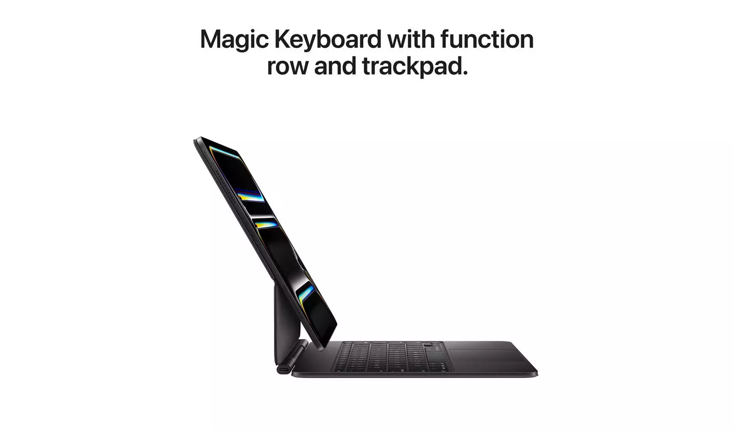 iPad Pro auf Tastaturhülle mit integriertem Trackpad