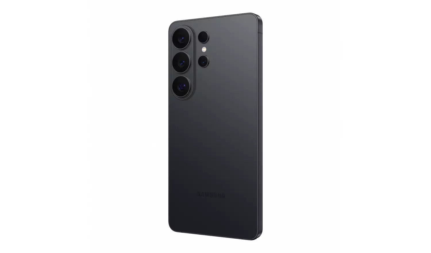 Black S26 Ultra 5G smartphone back panel with triple rear cameras