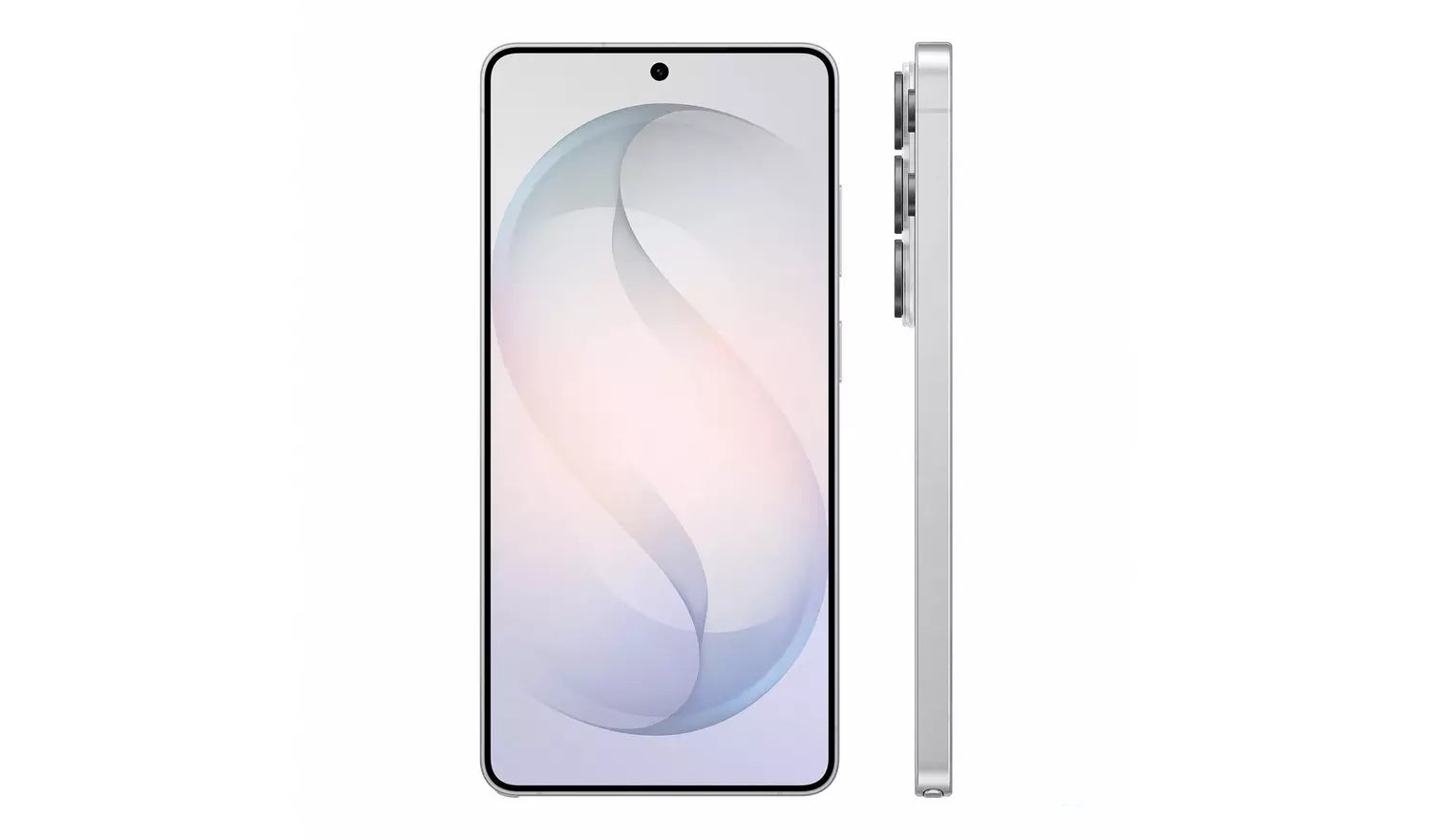 White S26 Ultra 5G Lite smartphone front with side profile