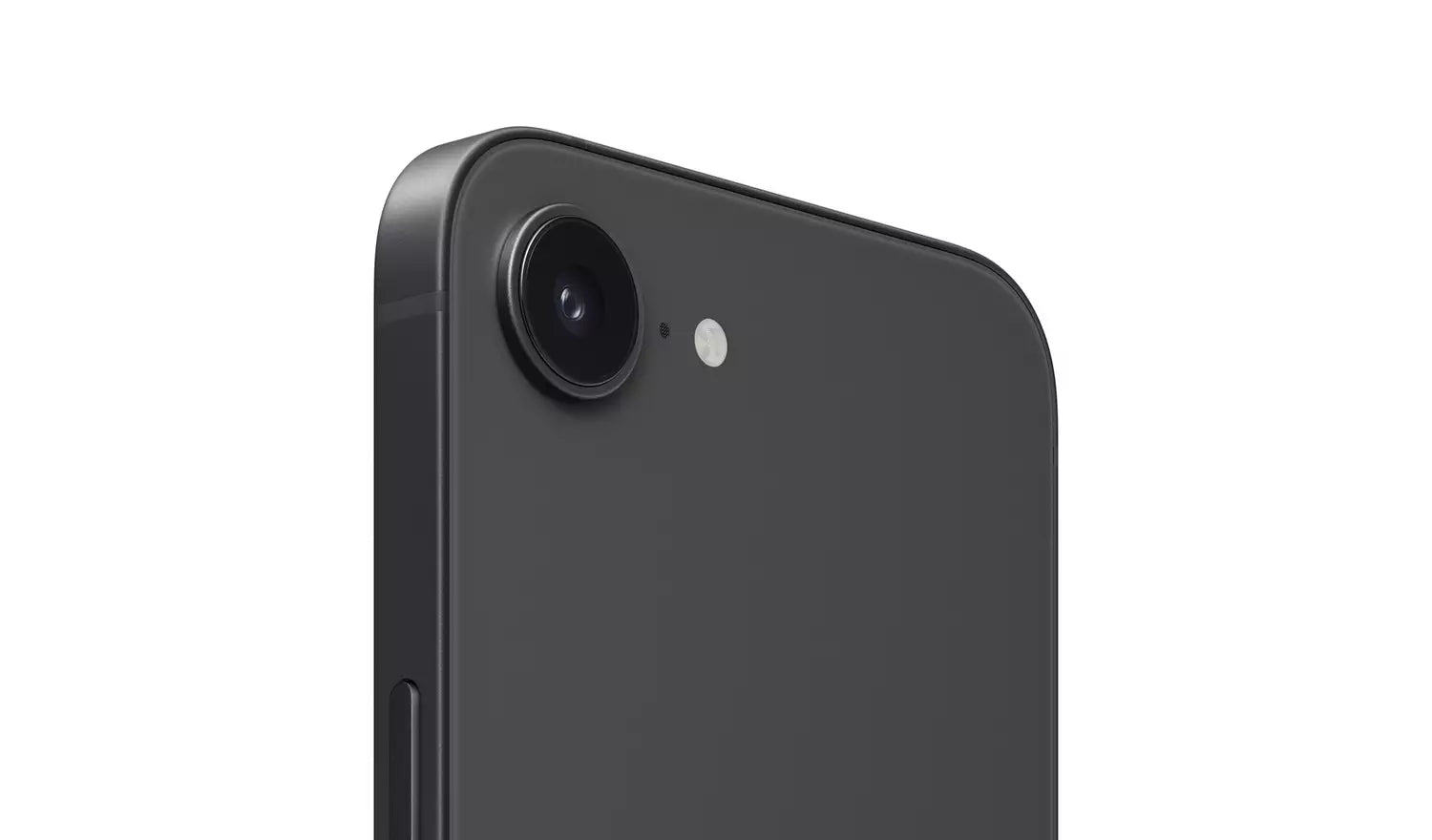 iPhone 17e 5G Rückseite in Schwarz mit Kameraausschnitt
