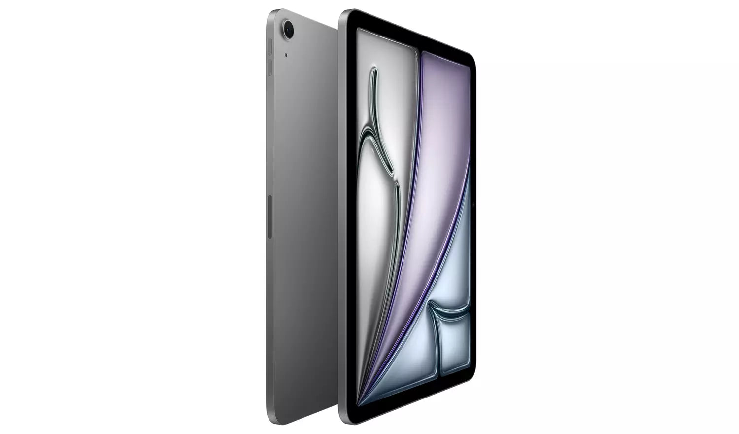 iPad Air M4 11-inch Blue tablet side and back view