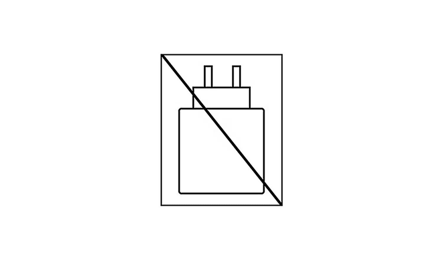 Laptop charger icon with plug and cable connector