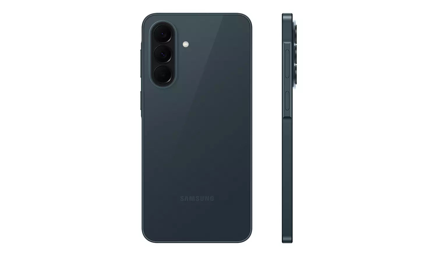 Galaxy A37 5G Charcoal side profile with visible buttons
