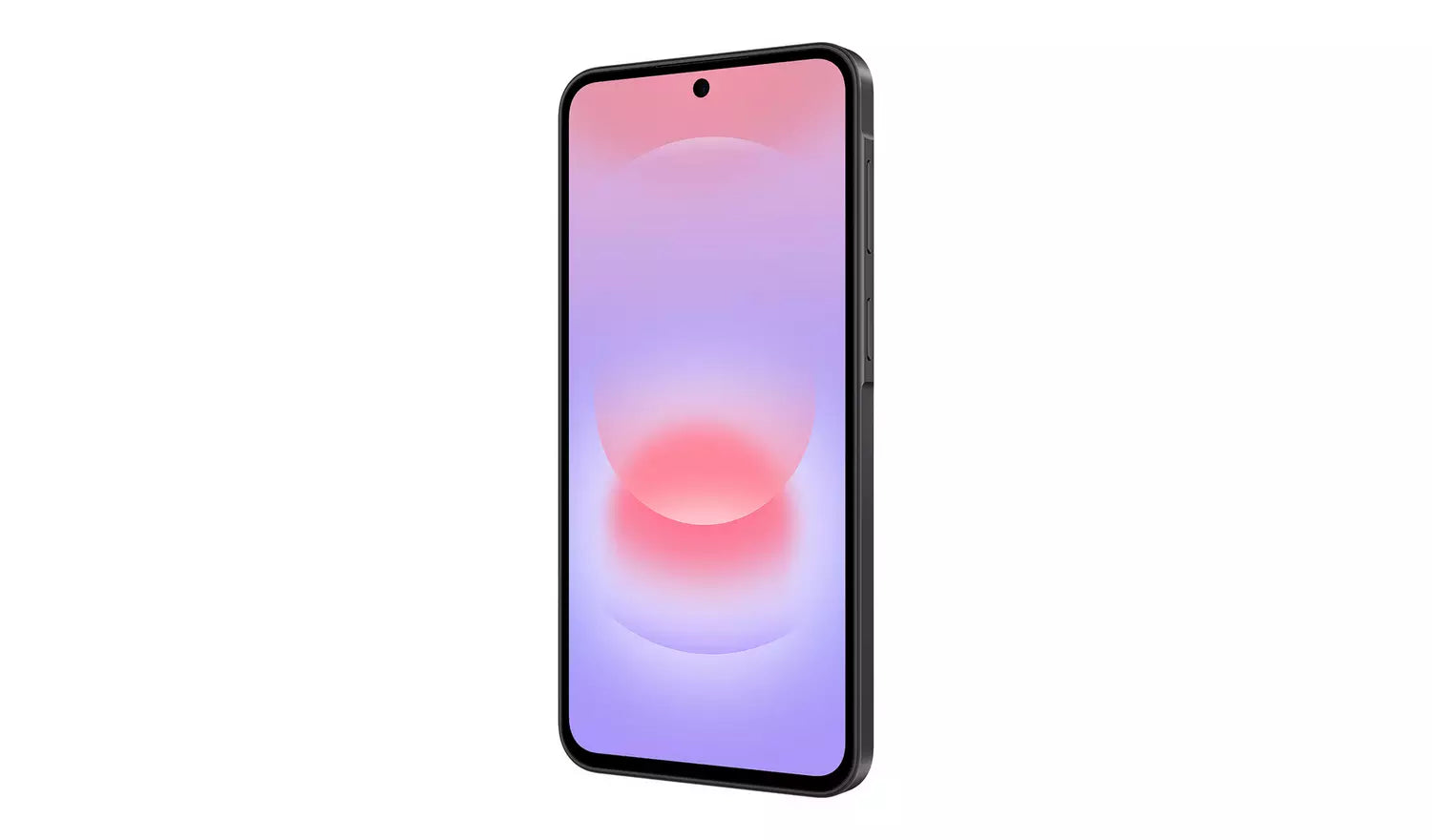 Galaxy A37 5G Smartphone (Charcoal) front view, punch-hole display