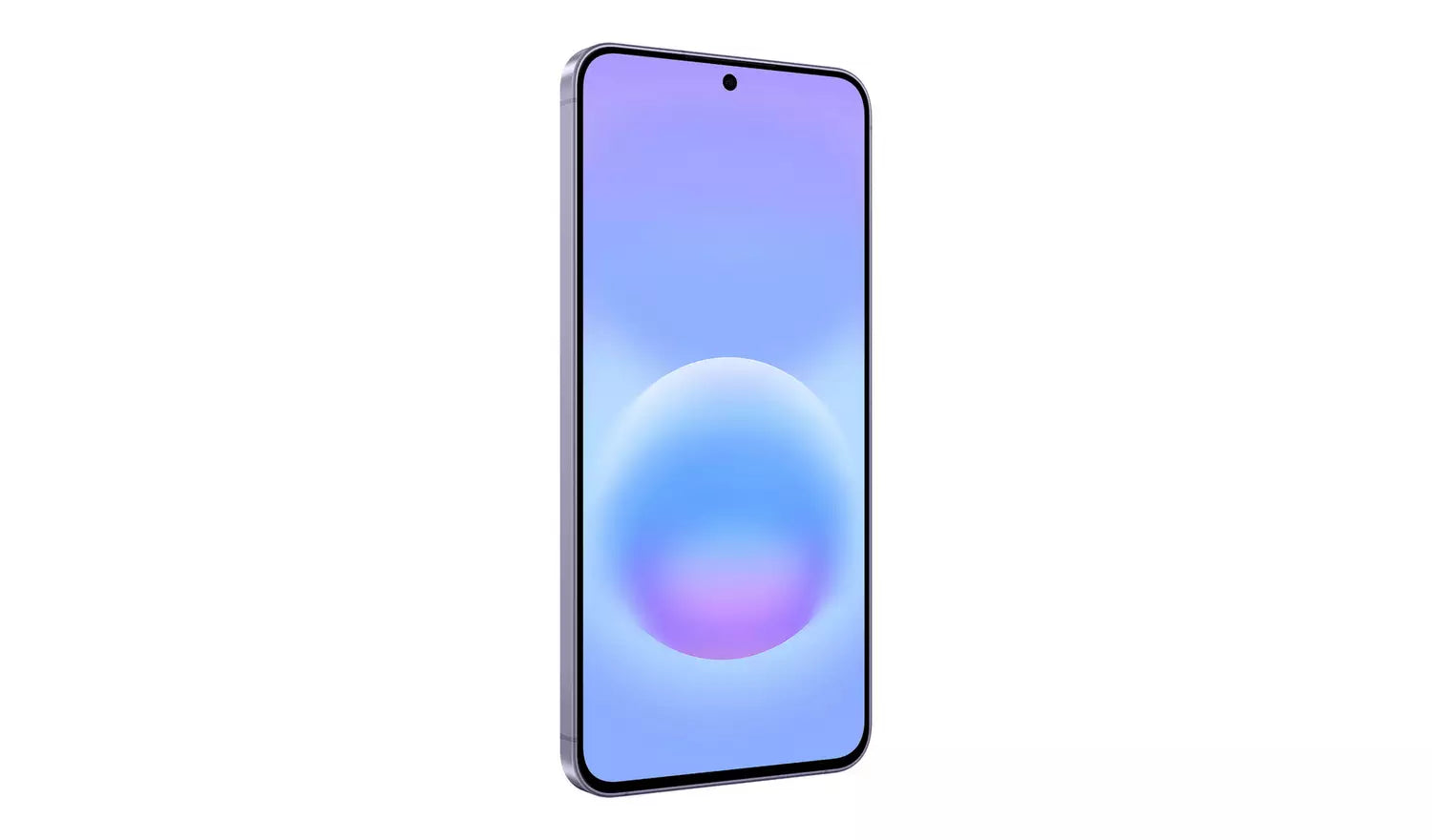 Galaxy A57 5G front display, Icyblue color, slim bezel