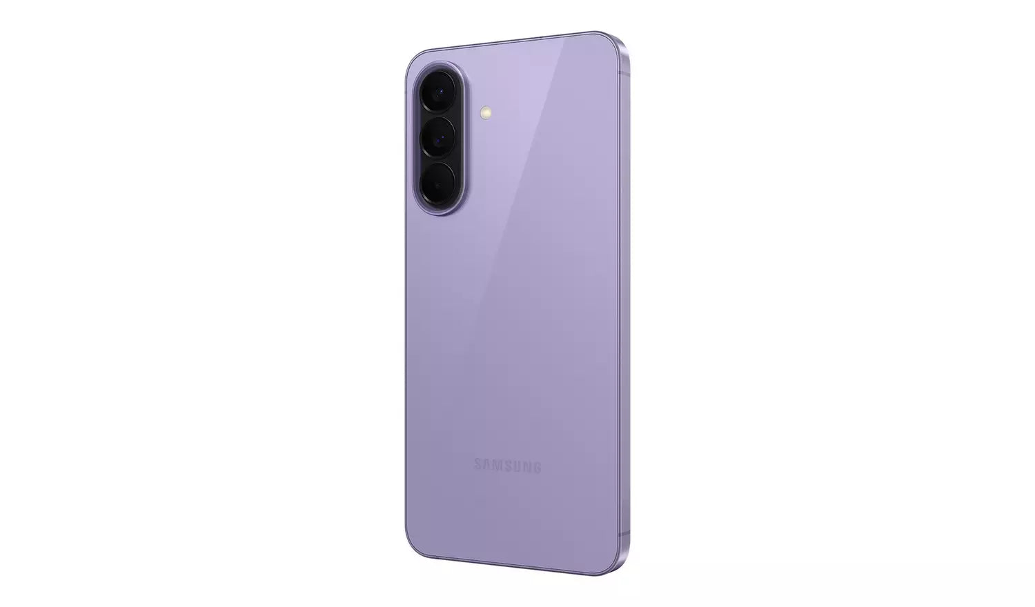 Galaxy A57 5G back view, triple camera module, Lilac