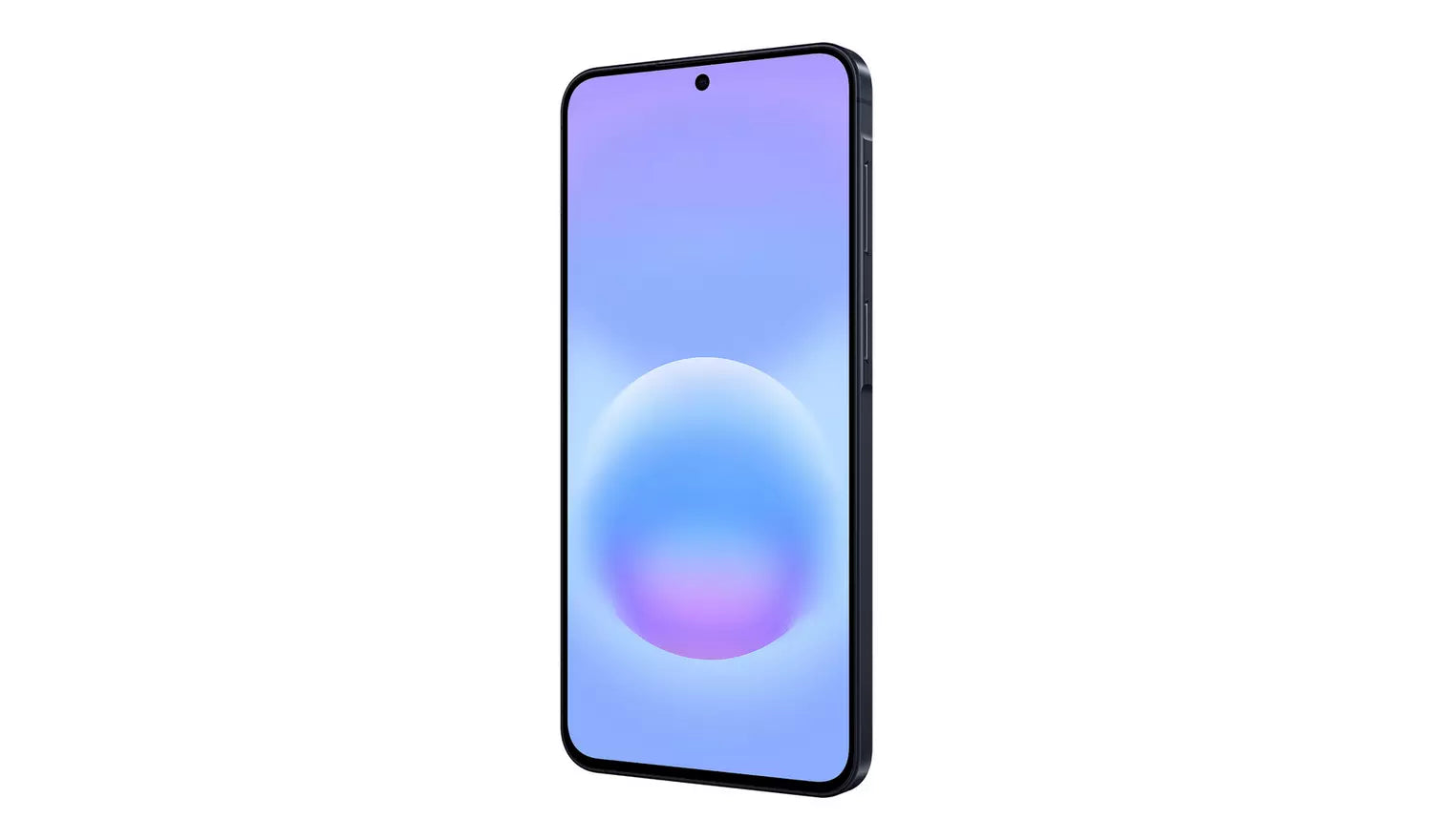 Galaxy A57 5G front view, Icyblue display and slim profile